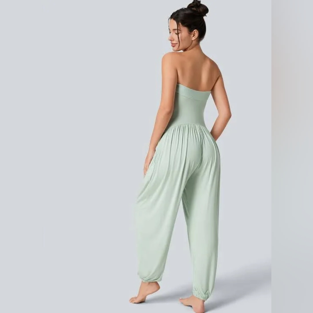 NWT Halara Fairest Jade Jumpsuit- Medium - Picture 2 of 5